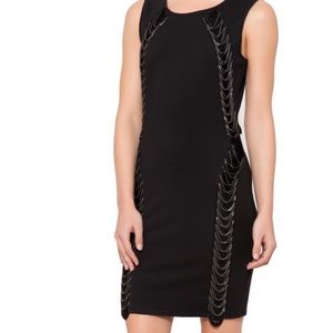 Haute Hippie black chain dress
